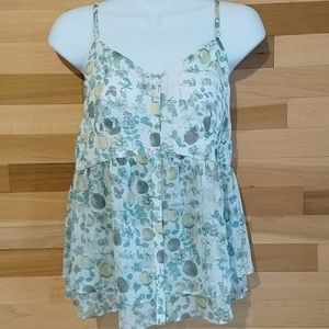 💥5for$20💥Lauren Conrad strappy  sheer print top